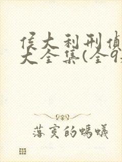 侯大利刑侦笔记大全集(全9册)一
