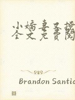 小娇妻又撩又甜全文免费阅读封面