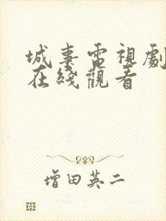 城事电视剧全集在线观看