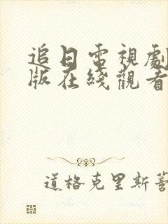 追日电视剧国语版在线观看免费封面