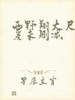 西野翔大尺度做爰未删减封面