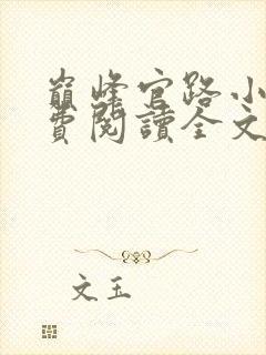 巅峰官路小说免费阅读全文无删减封面