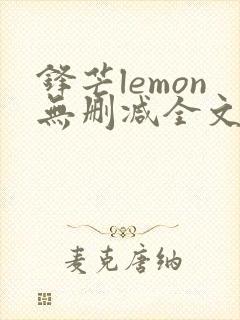 锋芒lemon无删减全文阅读笔趣阁封面