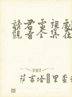 请君电视剧免费观看全集在线播放