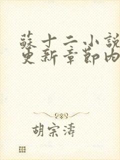 苏十二小说最新更新章节内容封面