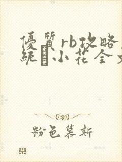 优质rb攻略系统寀小花全文免费阅读