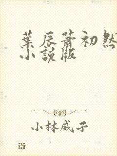 叶辰萧初然有声小说版封面