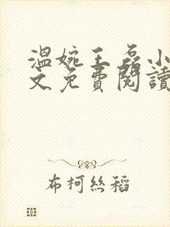 温婉王磊小说全文免费阅读无弹窗