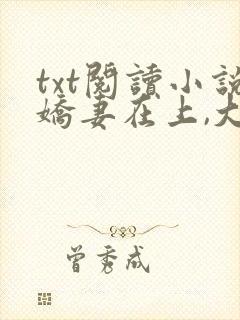 txt阅读小说娇妻在上,大叔求放过封面
