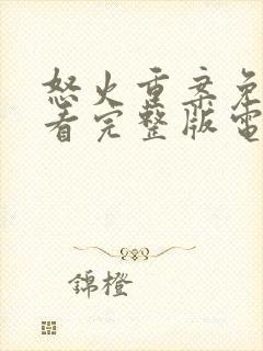 怒火重案免费观看完整版电影