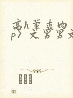 高h荤爽肉〈np〉文男男文