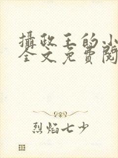 摄政王的小宠妃全文免费阅读