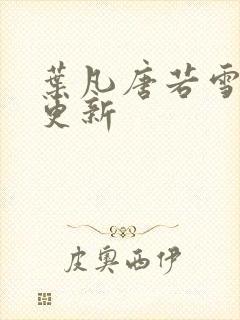 叶凡唐若雪免费更新