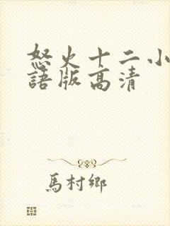 怒火十二小时国语版高清封面