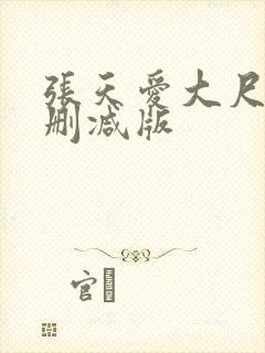 张天爱大尺度未删减版