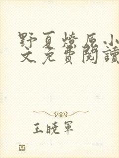 野夏燎原小说全文免费阅读