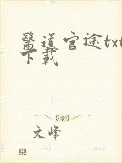 医道官途txt下载