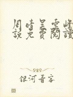 周晴吴云峰的小说免费阅读