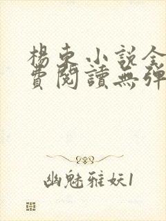 杨东小说全文免费阅读无弹窗封面