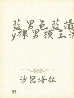 蓝男色蓝摄gay裸男模王瀚