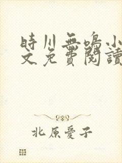 时川无鸣小说全文免费阅读封面