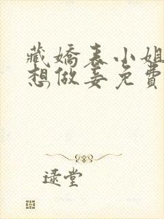 藏娇表小姐她不想做妾免费阅读