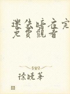 迷失暗夜完整版免费观看