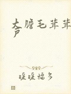 大胆毛茸茸的湿户封面