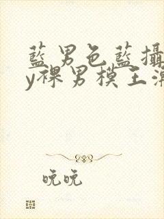 蓝男色蓝摄gay裸男模王瀚