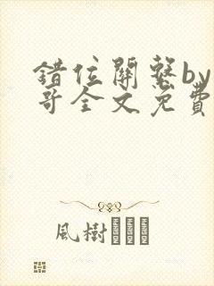 错位关系by东哥全文免费阅读