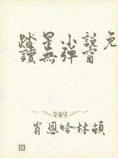 踏星小说免费阅读无弹窗