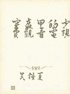 穿盔甲的少女免费观看电视剧全集封面