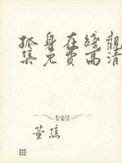 孤身在线观看全集免费高清