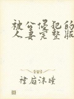 被公侵犯的漂亮人妻完整版