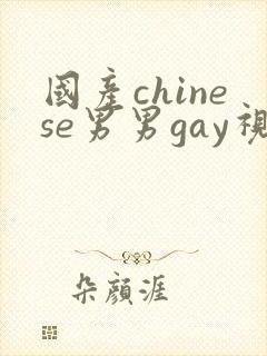 国产chinese男男gay视频网