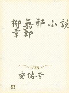 柳无邪小说最新章节