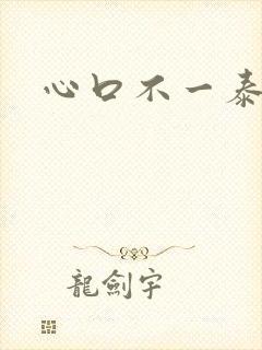 心口不一泰剧