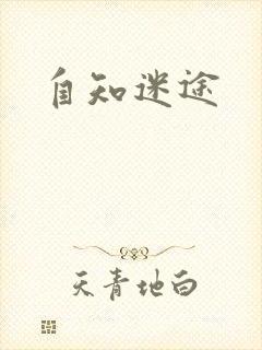 自知迷途封面