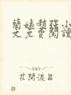 兰姨赵强小说全文免费阅读封面