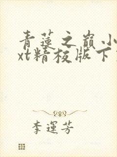 青莲之巅小说txt精校版下载
