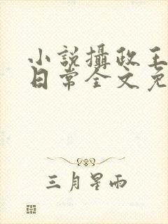 小说摄政王宠妃日常全文免费阅读封面