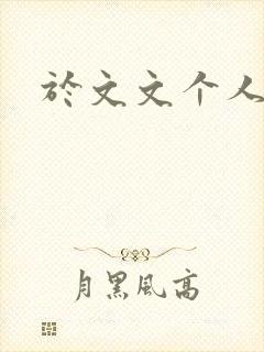 于文文个人简历