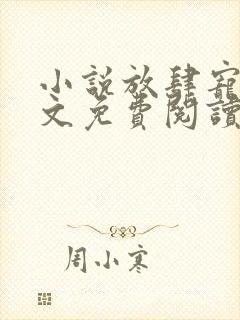 小说放肆宠溺全文免费阅读