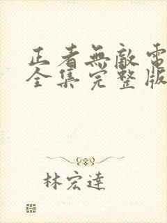 正者无敌电视剧全集完整版免费