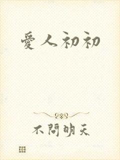 爱人初初封面