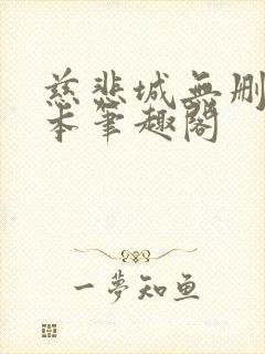 慈悲城无删减全本笔趣阁