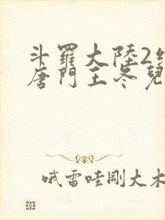 斗罗大陆2绝世唐门王冬儿