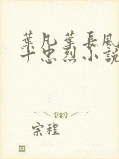 叶凡叶长风一门十忠烈小说名字