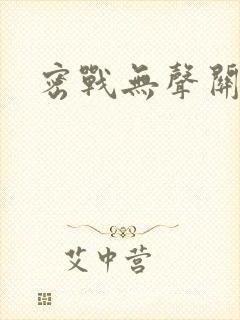 密战无声关灿封面