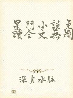 星门小说免费阅读全文无删减